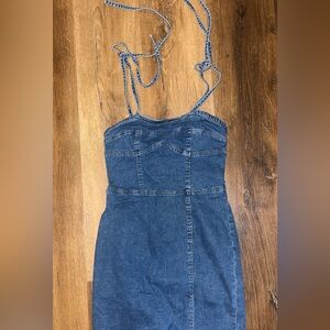 SHEIN Blue Denim Dress